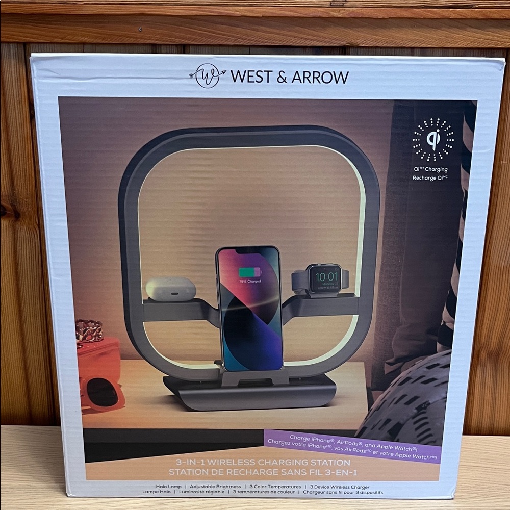 Gray 3-in-1 Wireless Charging Station